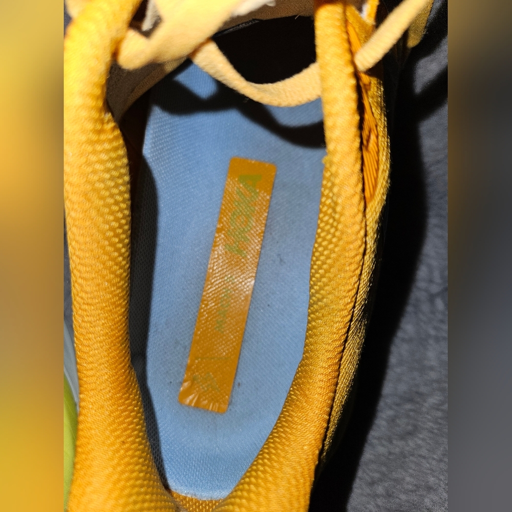 HOKA Mach 5 Men's 11 D Athletic Shoes Sneakers Radiant Yellow Orange Running Gym - Picture 10 of 11